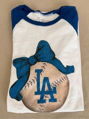 Tiny Turnip LA Dodgers Baseball Tee
